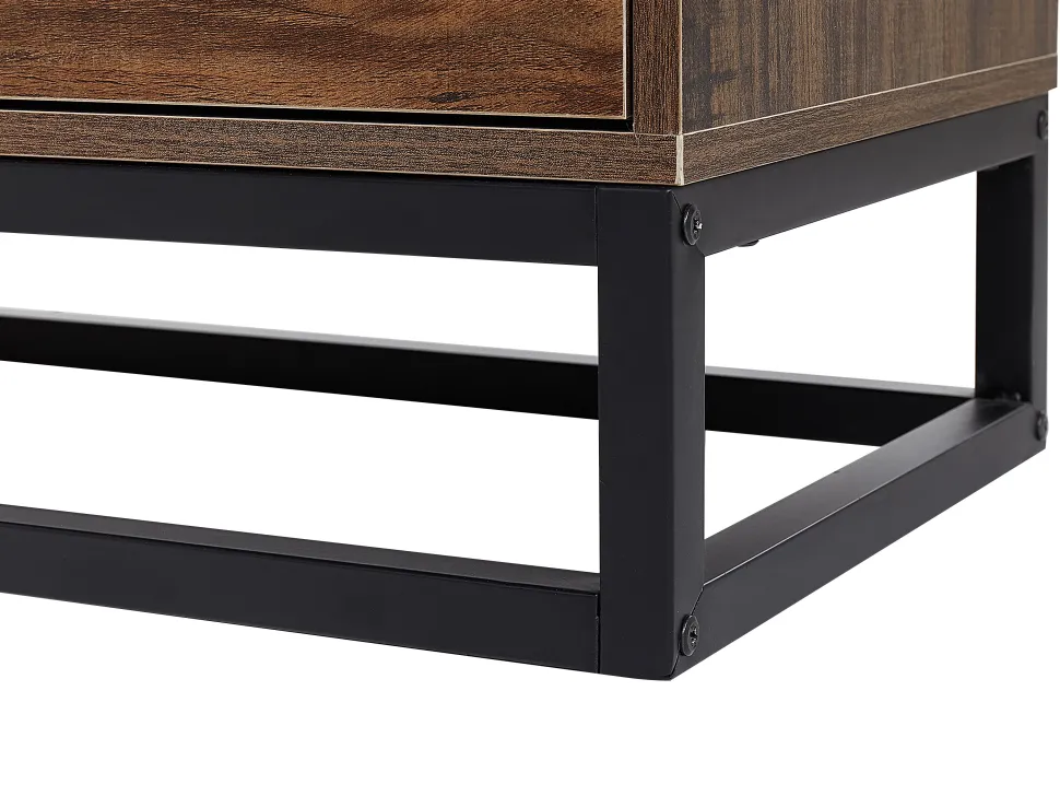 Comoda Com 6 Gavetas Cor De Madeira Escura Delta