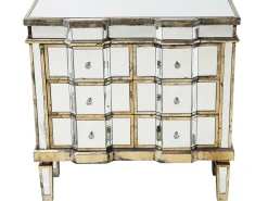 Comoda Com 6 Gavetas Em Efeito Espelhado Mozela