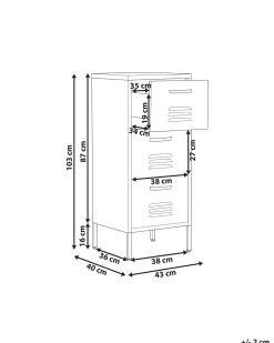 Comoda Com 3 Gavetas Em Metal Verde Escuro Wostok