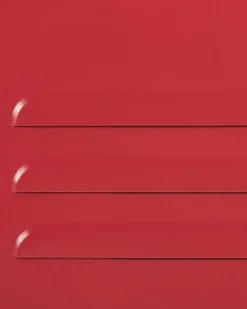 Comoda Com 4 Gavetas Em Metal Vermelho Enago