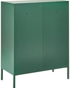 Comoda Com 4 Gavetas Em Metal Verde Enago