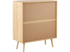 Comoda Com 4 Portas Em Rattan Castanho Claro Perote