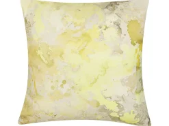 Conjunto 2 Almofadas Decorativas Com Padrao Abstrato Amarelo 45 X 45 Cm Pachira