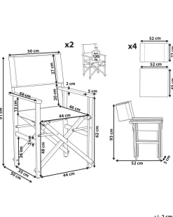 Conjunto 2 Cadeiras De Jardim Madeira Clara E 2 Lonas Cinzentas E Padrao Flamingo Cine