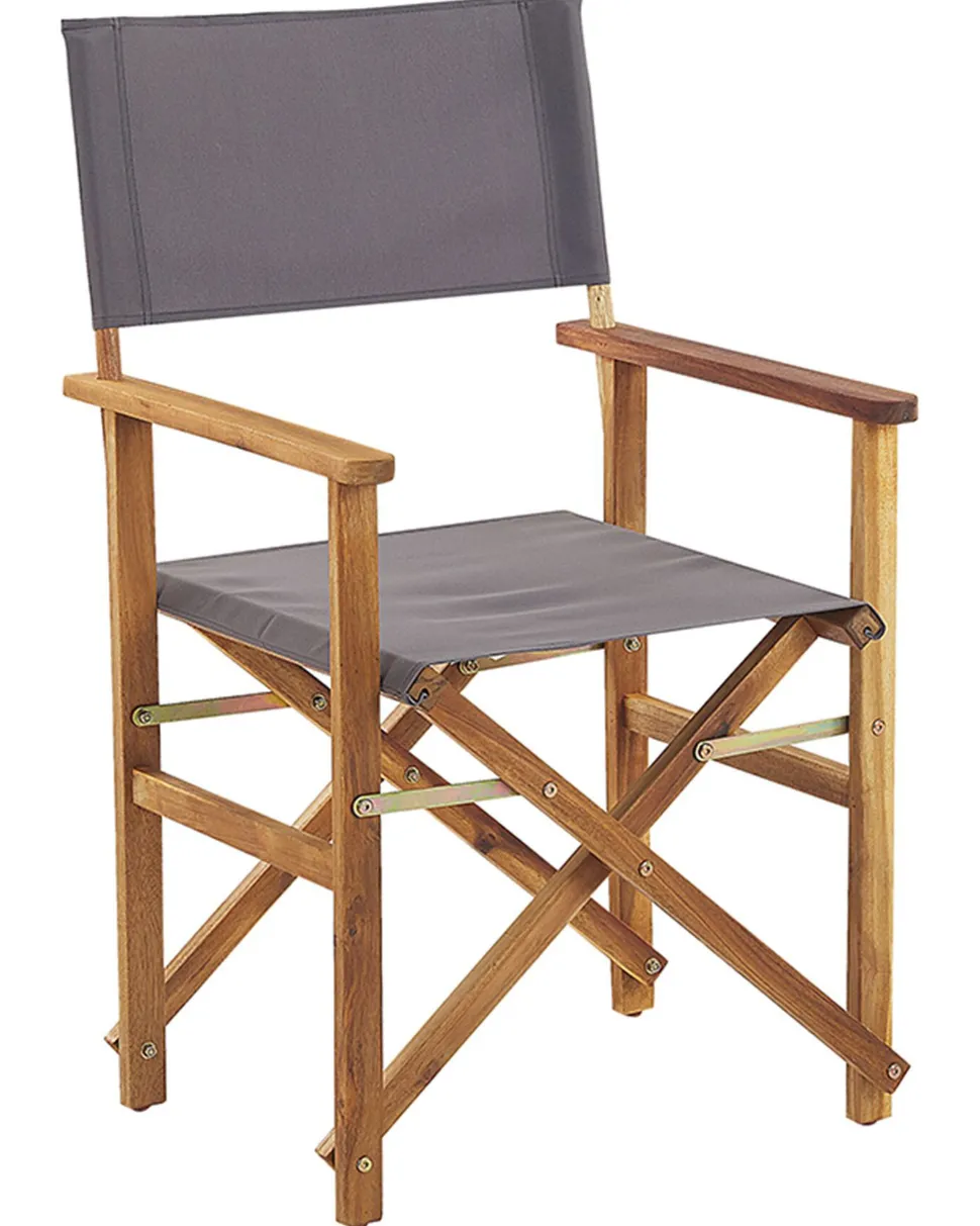 Conjunto 2 Cadeiras Madeira Clara E 2 Lonas Cinzentas E Padrao Tucano Cine