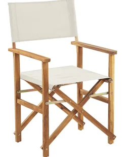 Conjunto 2 Cadeiras Madeira Clara E 2 Lonas Creme E Padrao Geometrico Cine