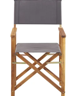 Conjunto 2 Cadeiras Madeira Clara E 2 Lonas Creme E Padrao Palmeira Cine