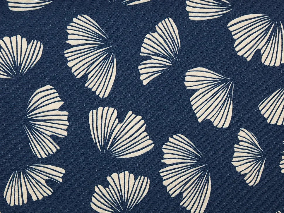 Conjunto 2 Espreguicadeiras Madeira Escura E 2 Lonas Brancas E Padrao Conchas Anzio