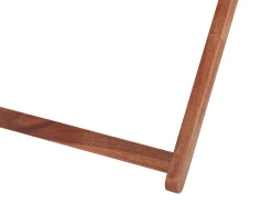 Conjunto 2 Espreguicadeiras Madeira Escura E 2 Lonas Brancas E Padrao Floral Anzio