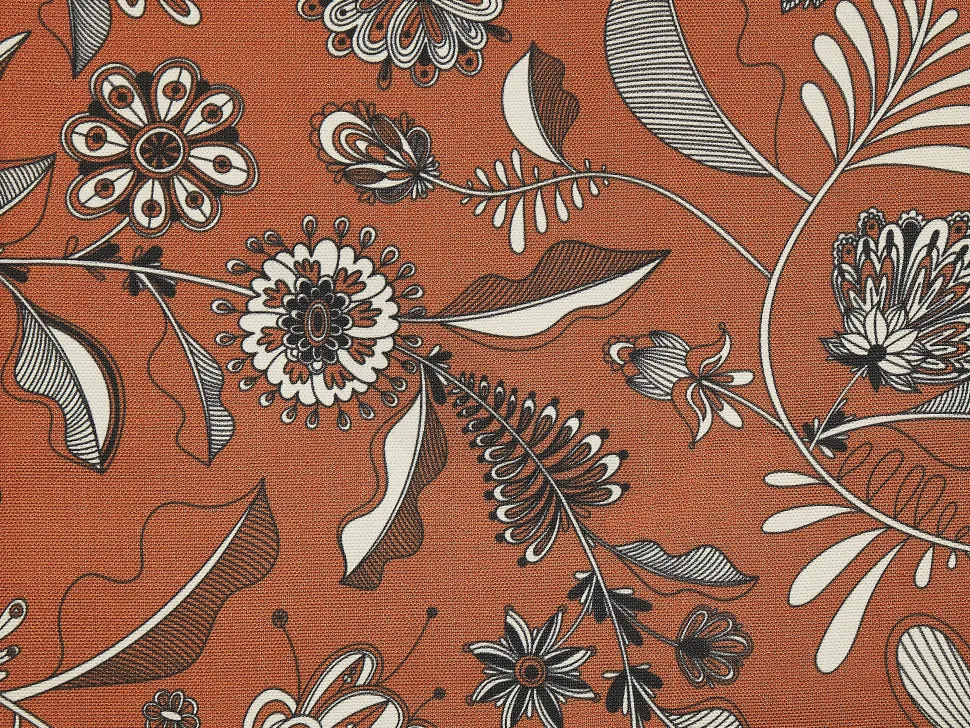 Conjunto 2 Espreguicadeiras Madeira Escura E 2 Lonas Brancas E Padrao Floral Anzio