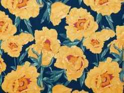 Conjunto 2 Espreguicadeiras Madeira Escura E 2 Lonas Brancas E Padrao Flores Anzio