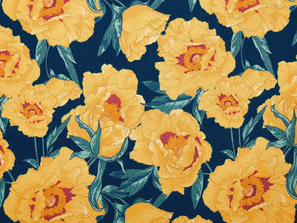 Conjunto 2 Espreguicadeiras Madeira Escura E 2 Lonas Brancas E Padrao Flores Anzio