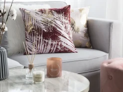 Conjunto De 2 Almofadas Bordeaux 45 X 45 Cm Calla