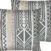 Conjunto De 2 Almofadas Cinzentas 45 X 45 Cm Laurus