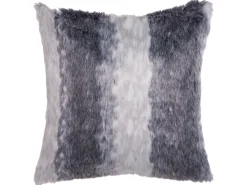 Conjunto De 2 Almofadas Com Pelo Castanho Escuro 45 X 45 Cm Hordeum