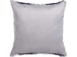 Conjunto De 2 Almofadas Com Pelo Castanho Escuro 45 X 45 Cm Hordeum