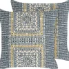 Conjunto De 2 Almofadas Com Padrao Geometrico 50 X 50 Cm Multicolor Sidi