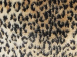 Conjunto De 2 Almofadas Com Padrao Leopardo Castanho E Creme 45 X 45 Cm Foxtail