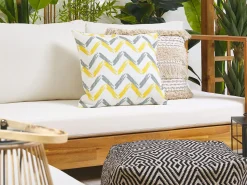 Conjunto De 2 Almofadas De Jardim Zig-Zag Multicolor 45 X 45 Cm Affile