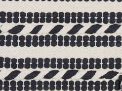 Conjunto De 2 Almofadas Decorativas Em Algodao Preto E Branco 45 X 45 Cm Endive
