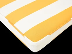 Conjunto De 2 Almofadas De Assento Amarelo E Branco Terni