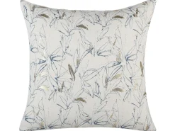 Conjunto De 2 Almofadas Decorativas Creme Com Flores 45 X 45 Cm Arbor