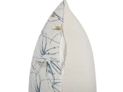 Conjunto De 2 Almofadas Decorativas Creme Com Flores 45 X 45 Cm Arbor