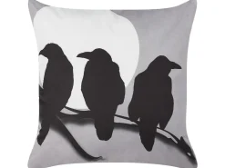 Conjunto De 2 Almofadas Decorativas Em Veludo Cinzento 45 X 45 Cm Oradea