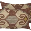 Conjunto De 2 Almofadas Decorativas Em Juta Multicolor 30 X 50 Cm Urpad