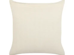 Conjunto De 2 Almofadas Decorativas Com Padrao De Triangulos Em Algodao Creme E Preto 45 X 45 Cm Cercis