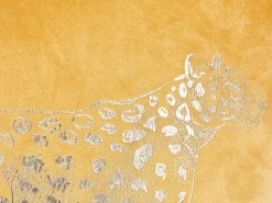 Conjunto De 2 Almofadas Decorativas Em Veludo Amarelo 45 X 45 Cm Marula