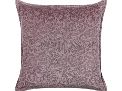 Conjunto De 2 Almofadas Decorativas Com Padrao Floral Em Veludo Rosa 45 X 45 Cm Kalmia