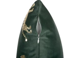 Conjunto De 2 Almofadas Decorativas 45 X 45 Cm Verde Bluebell