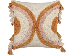 Conjunto De 2 Almofadas Decorativas Tufadas Em Algodao Multicolor 45 X 45 Cm Lablab