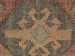 Conjunto De 2 Almofadas Decorativas Em Juta Multicolor 30 X 50 Cm Cumbum