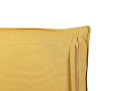 Conjunto De 2 Almofadas Decorativas Com Padrao De Sol Veludo Amarelo 45 X 45 Cm Rapis