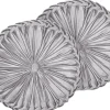Conjunto De 2 Almofadas Decorativas Em Veludo Cinzento 40 Cm Udala