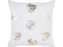 Conjunto De 2 Almofadas Decorativas Brancas 45 X 45 Cm Goldenrod