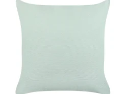 Conjunto De 2 Almofadas Decorativas Em Algodao Verde Claro Com Borlas 45 X 45 Cm Bacopa