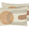 Conjunto De 2 Almofadas Decorativas Multicolor 30 X 50 Cm Nasturtium
