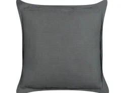 Conjunto De 2 Almofadas Decorativas Cinzentas Escuras 45 X 45 Cm Subulata