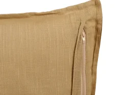 Conjunto De 2 Almofadas Decorativas Amarelo Mostarda 45 X 45 Cm Subulata