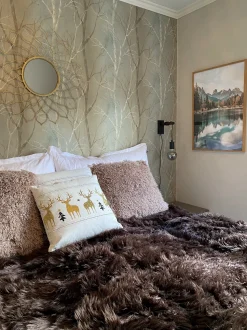 Conjunto De 2 Almofadas Decorativas Em Branco E Dourado 45 X 45 Cm Donner