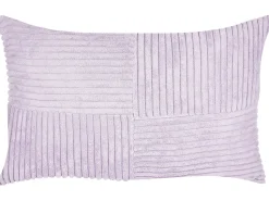 Conjunto De 2 Almofadas Decorativas Em Bombazine Violeta 47 X 27 Cm Millet