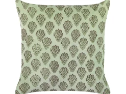 Conjunto De 2 Almofadas Decorativas Em Veludo Verde 45 X 45 Cm Rungia