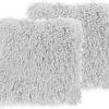 Conjunto De 2 Almofadas Decorativas Cinzentas Claras 45 X 45 Cm Cide
