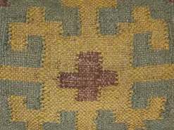 Conjunto De 2 Almofadas Decorativas Em Juta Multicolor 45 X 45 Cm Saron