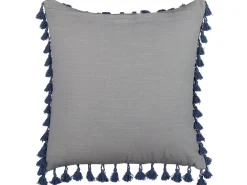 Conjunto De 2 Almofadas Decorativas Com Borlas Cinzentas 45 X 45 Cm Carpinus