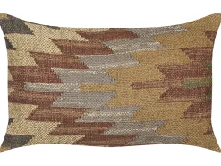 Conjunto De 2 Almofadas Decorativas Em Juta Multicolor 30 X 50 Cm Deepor