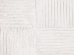 Conjunto De 2 Almofadas Decorativas Em Bombazine Branca Creme 47 X 27 Cm Millet